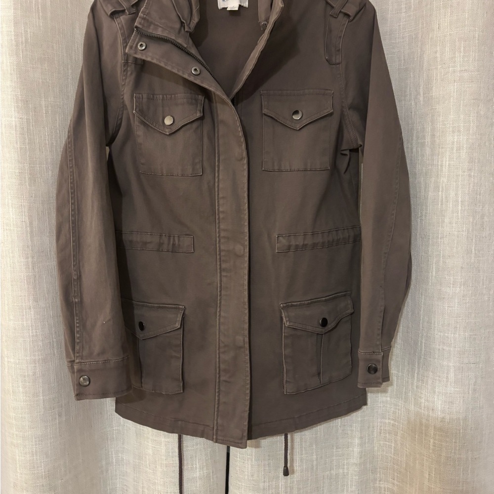 Market & Spruce Dark Grey Utility Jacket
